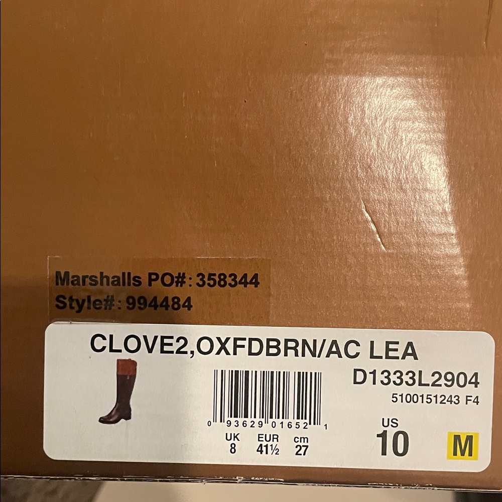 Franco Sarto Oxford Brown Heeled Boots